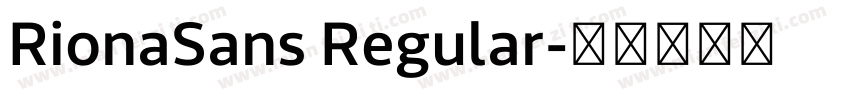 RionaSans Regular字体转换